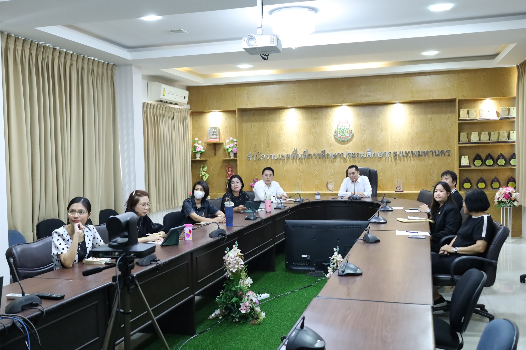 ประชุมแลกเปลี่ยนเรียนรู้ การจัดทำ Platform Bkkp บนเว็บไซต์ ร่วมกับ สพม.เชียงราย ผ่านระบบออนไลน์